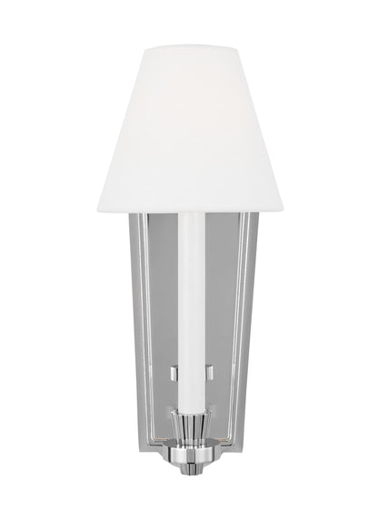 Visual Comfort Studio Alexa Hampton Paisley Tall Sconce in Polished Nickel AW1121PN