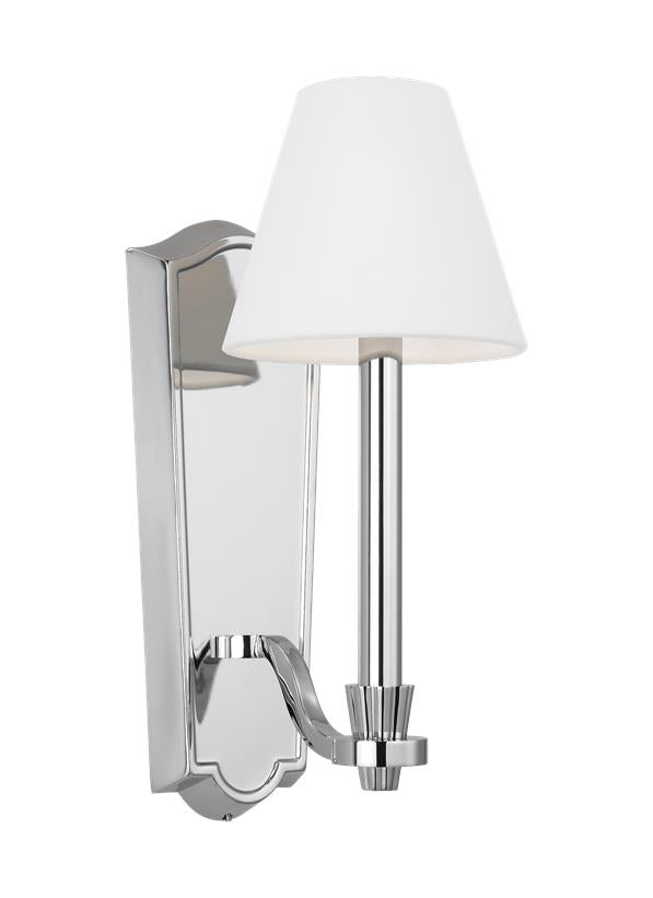 Visual Comfort Studio Alexa Hampton Paisley Tall Sconce in Polished Nickel AW1121PN