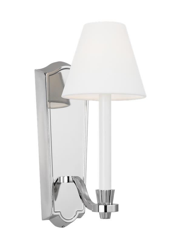 Visual Comfort Studio Alexa Hampton Paisley Tall Sconce in Polished Nickel AW1121PN