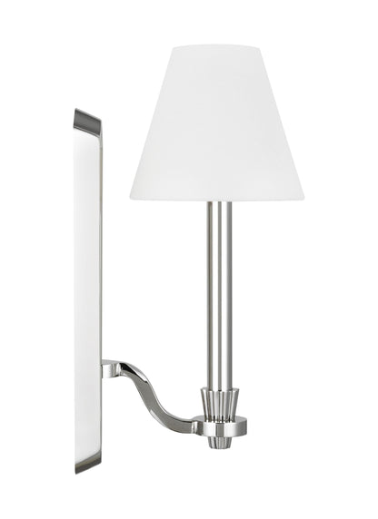 Visual Comfort Studio Alexa Hampton Paisley Tall Sconce in Polished Nickel AW1121PN