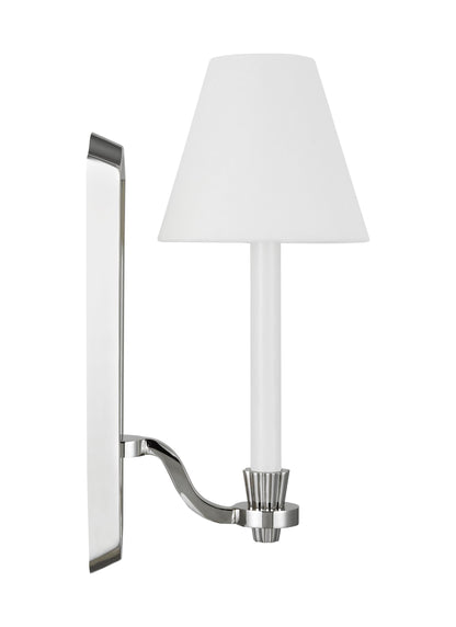 Visual Comfort Studio Alexa Hampton Paisley Tall Sconce in Polished Nickel AW1121PN