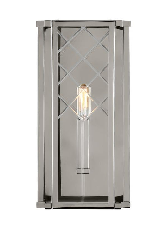 Visual Comfort Studio Alexa Hampton Erro Medium Wall Lantern in Polished Nickel AW1161PN