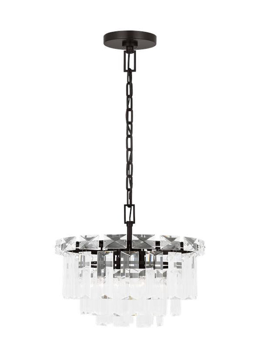 Visual Comfort Studio Chapman & Myers Arden Small Chandelier in Aged Iron CC1254AI