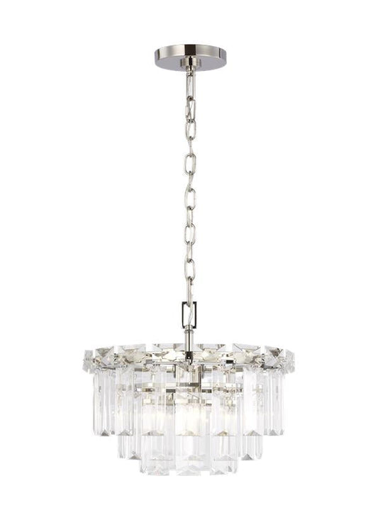 Visual Comfort Studio Chapman & Myers Arden Small Chandelier in Polished Nickel CC1254PN