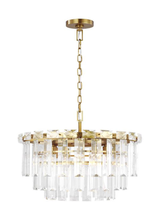 Visual Comfort Studio Chapman & Myers Arden Medium Chandelier in Burnished Brass CC12610BBS