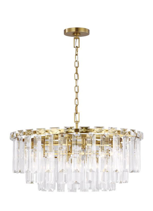 Visual Comfort Studio Chapman & Myers Arden Large Chandelier in Burnished Brass CC12716BBS