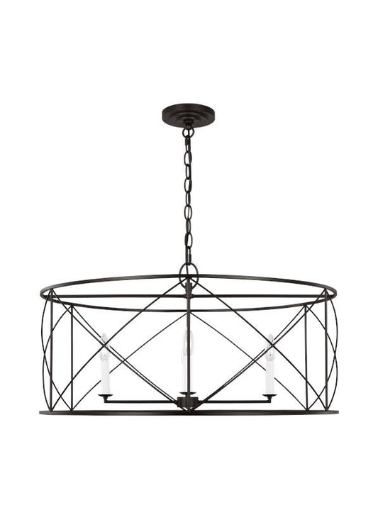 Visual Comfort Studio Chapman & Myers Beatrix Extra Large Lantern in Aged Iron CC1624AI