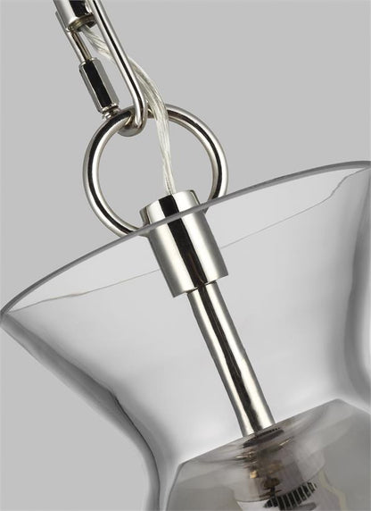 Visual Comfort Studio Chapman & Myers Atlantic Wide Pendant in Polished Nickel CP1031PN