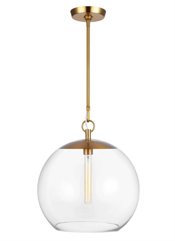 Visual Comfort Studio Chapman & Myers Atlantic Round Pendant in Burnished Brass CP1041BBS