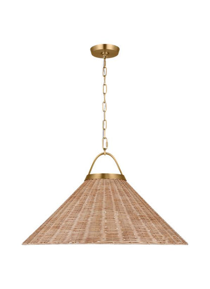 Visual Comfort Studio Chapman & Myers Whitby Extra Large Pendant in Burnished Brass CP1431BBS