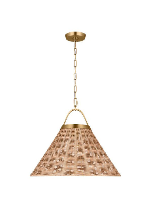 Visual Comfort Studio Chapman & Myers Whitby Grand Pendant in Burnished Brass CP1441BBS