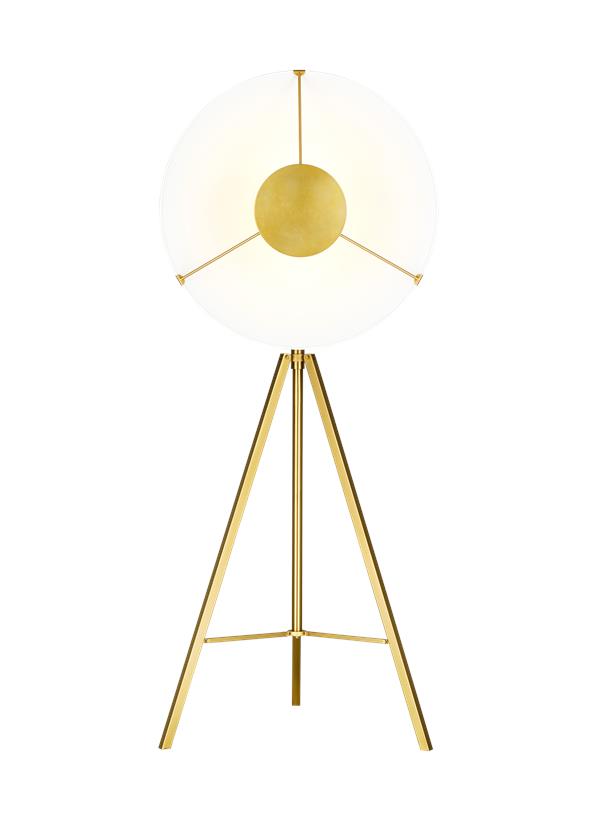 Visual Comfort Studio Chapman & Myers Ultra Light Floor Lamp in Burnished Brass CT1151BBS