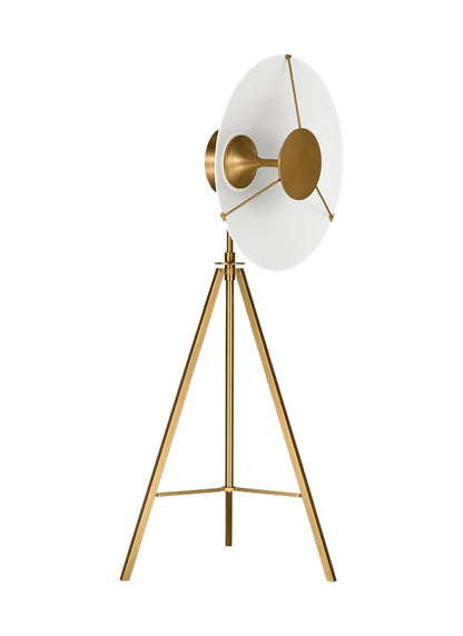 Visual Comfort Studio Chapman & Myers Ultra Light Floor Lamp in Burnished Brass CT1151BBS