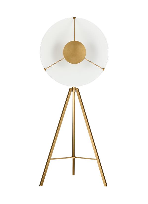 Visual Comfort Studio Chapman & Myers Ultra Light Floor Lamp in Burnished Brass CT1151BBS