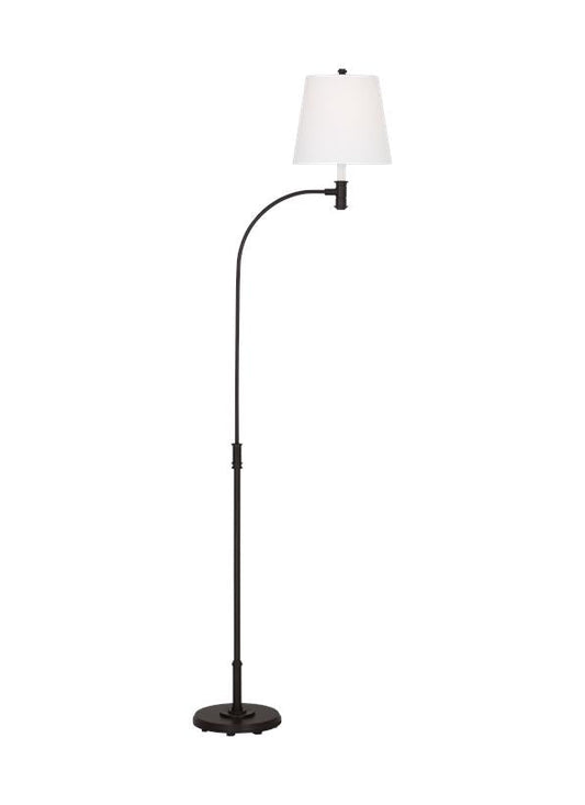 Visual Comfort Studio Chapman & Myers Belmont Extra Large Task Floor Lamp in Aged Iron CT1241AI1