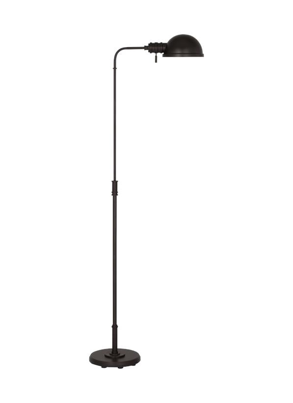 Visual Comfort Studio Chapman & Myers Belmont Large Task Floor Lamp in Aged Iron CT1251AI1