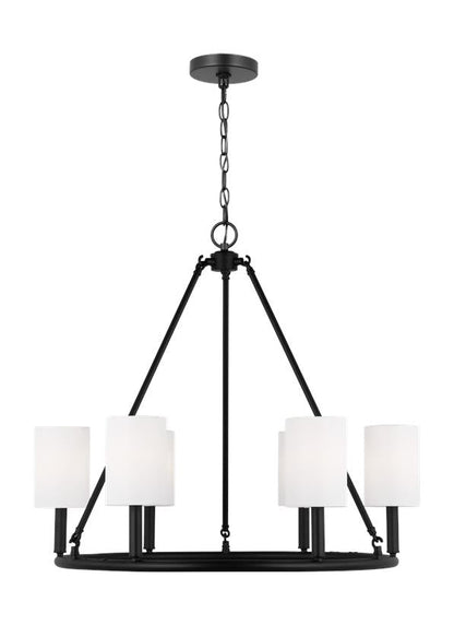 Visual Comfort Studio Drew & Jonathan Egmont Large Chandelier in Midnight Black DJC1086MBK