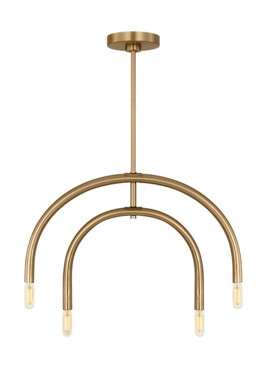 Visual Comfort Studio Drew & Jonathan Hadden Medium Chandelier in Satin Brass DJC1114SB