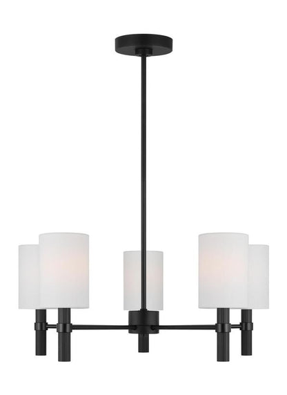 Visual Comfort Studio Drew & Jonathan Scott Manor Medium Chandelier in Midnight Black DJC1135MBK