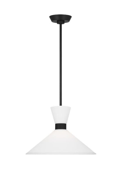 Visual Comfort Studio Drew & Jonathan Belcarra Medium Pendant in Midnight Black DJP1091MBK