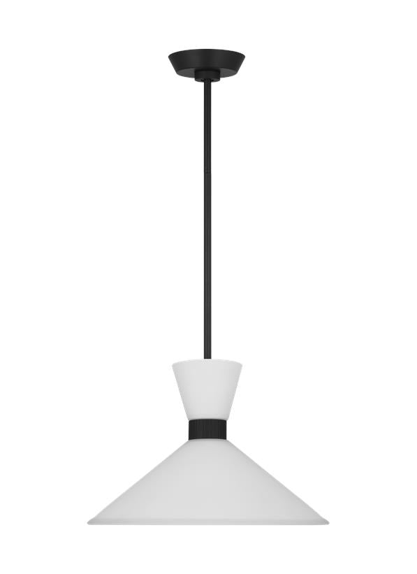 Visual Comfort Studio Drew & Jonathan Belcarra Medium Pendant in Midnight Black DJP1091MBK