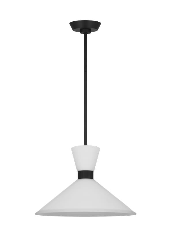 Visual Comfort Studio Drew & Jonathan Belcarra Medium Pendant in Midnight Black DJP1091MBK