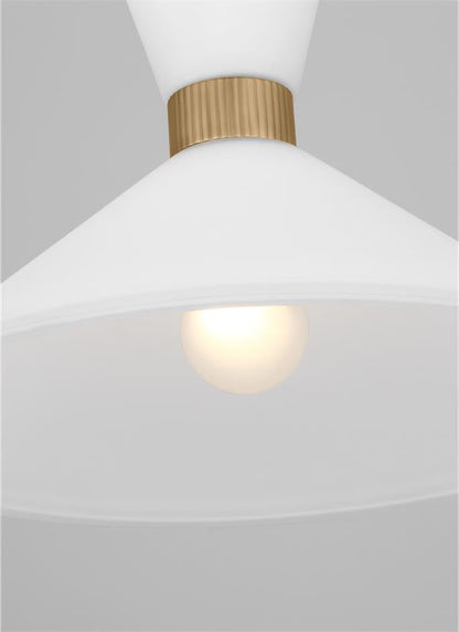 Visual Comfort Studio Drew & Jonathan Belcarra Medium Pendant in Satin Brass DJP1091SB