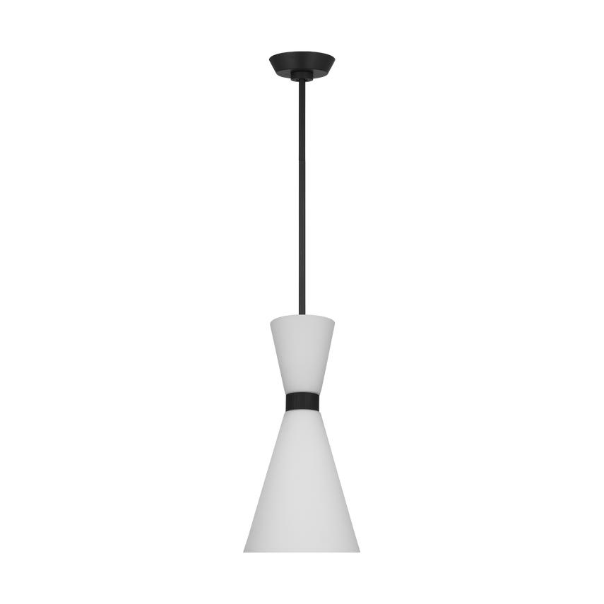 Visual Comfort Studio Drew & Jonathan Belcarra Small Pendant in Midnight Black DJP1101MBK