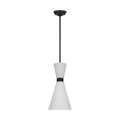 Visual Comfort Studio Drew & Jonathan Belcarra Small Pendant in Midnight Black DJP1101MBK