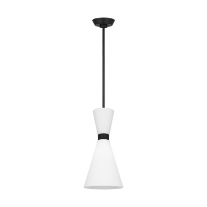 Visual Comfort Studio Drew & Jonathan Belcarra Small Pendant in Midnight Black DJP1101MBK