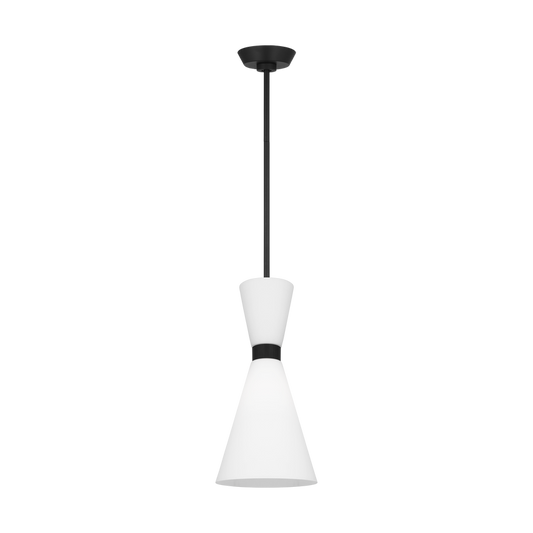 Visual Comfort Studio Drew & Jonathan Belcarra Small Pendant in Midnight Black DJP1101MBK