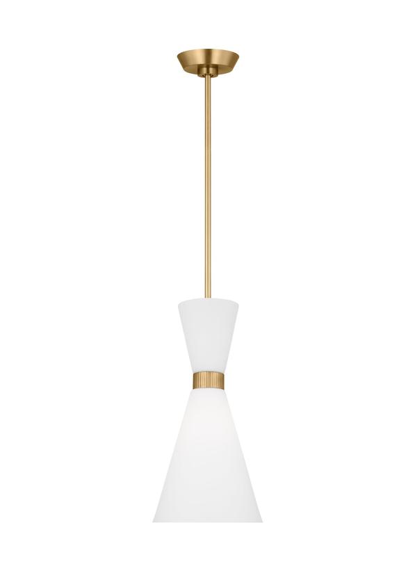 Visual Comfort Studio Drew & Jonathan Belcarra Small Pendant in Satin Brass DJP1101SB