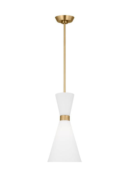 Visual Comfort Studio Drew & Jonathan Belcarra Small Pendant in Satin Brass DJP1101SB