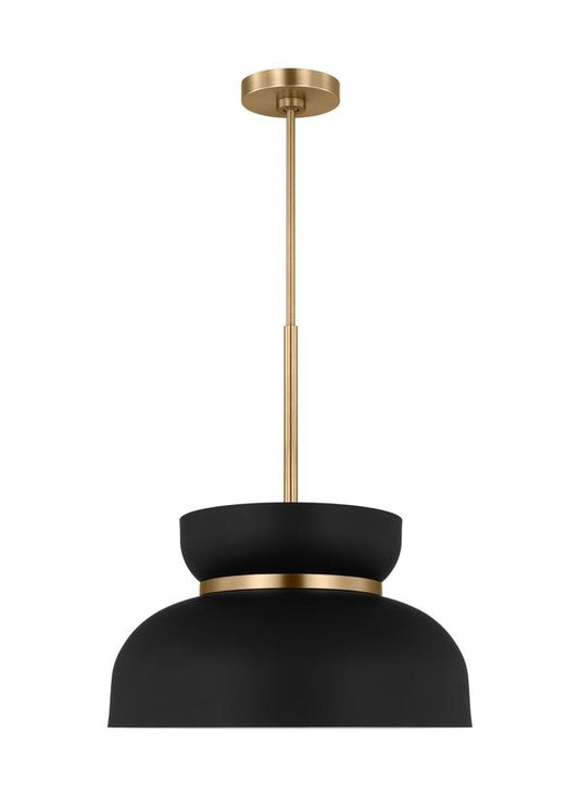 Visual Comfort Studio Drew & Jonathan Pemberton Medium Pendant in Midnight Black DJP1111SBMBK