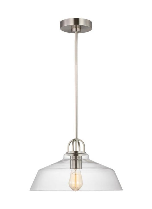 Visual Comfort Studio Drew & Jonathan Scott Payton Small Pendant in Brushed Steel DJP1121BS