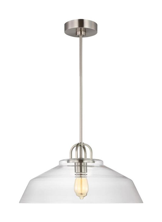 Visual Comfort Studio Drew & Jonathan Scott Payton Medium Pendant in Brushed Steel DJP1131BS