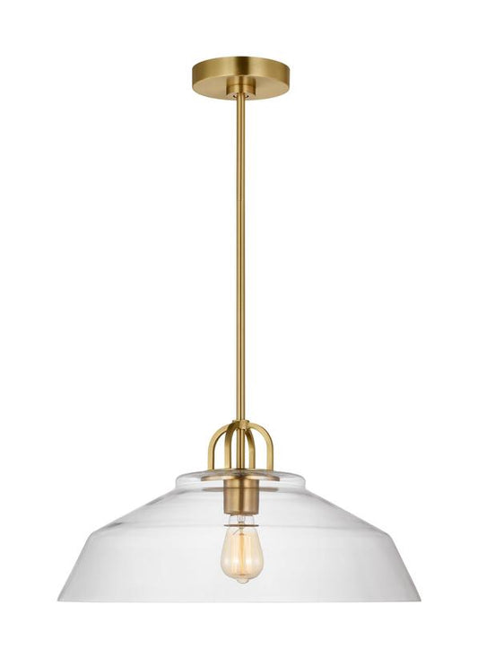 Visual Comfort Studio Drew & Jonathan Scott Payton Medium Pendant in Satin Brass DJP1131SB