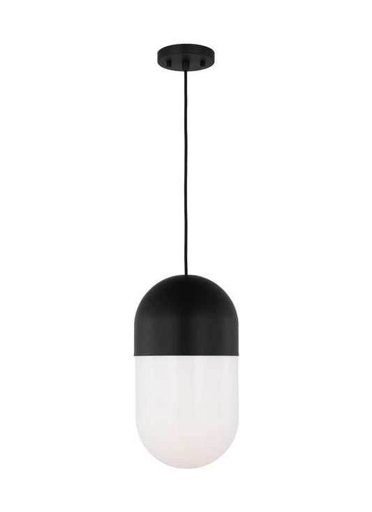 Visual Comfort Studio Drew & Jonathan Scott Foster Medium Pendant in Midnight Black DJP1141MBK