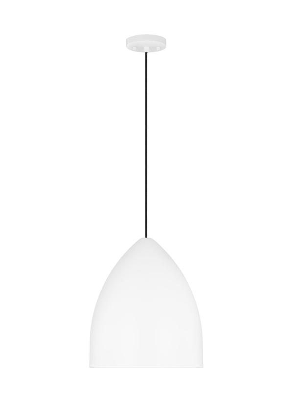 Visual Comfort Studio Drew & Jonathan Scott Huron Medium Pendant in Matte White DJP1151MWT