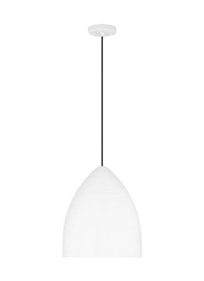 Visual Comfort Studio Drew & Jonathan Scott Huron Medium Pendant in Matte White DJP1151MWT