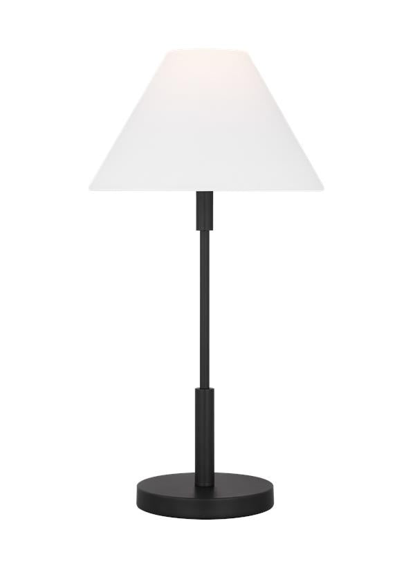 Visual Comfort Studio Drew & Jonathan Porteau Medium Table Lamp in Midnight Black DJT1011MBK1