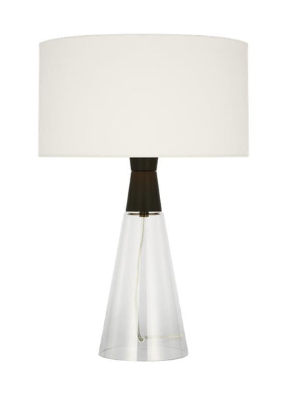 Visual Comfort Studio Drew & Jonathan Pender Medium Table Lamp in Midnight Black DJT1041MBK1