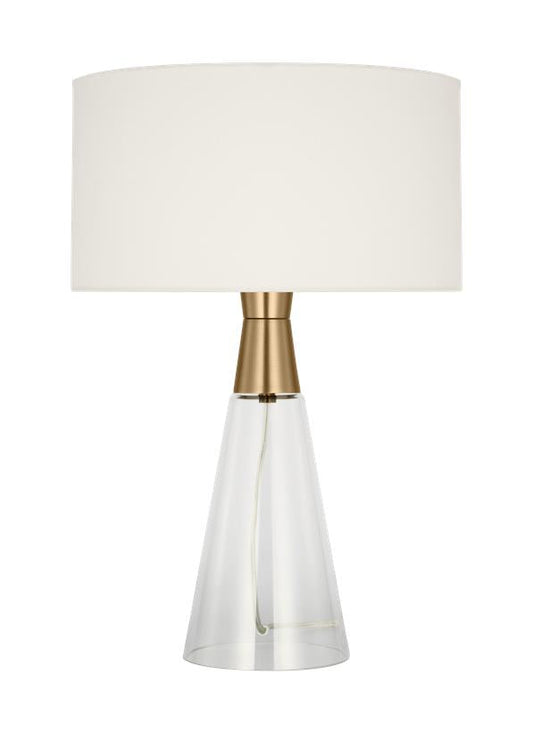 Visual Comfort Studio Drew & Jonathan Pender Medium Table Lamp in Satin Brass DJT1041SB1