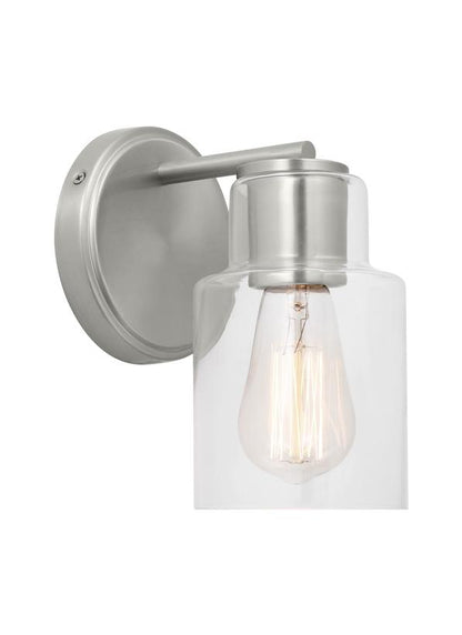 Visual Comfort Studio Drew & Jonathan Sayward Small Sconce in Brushed Steel DJV1001BS