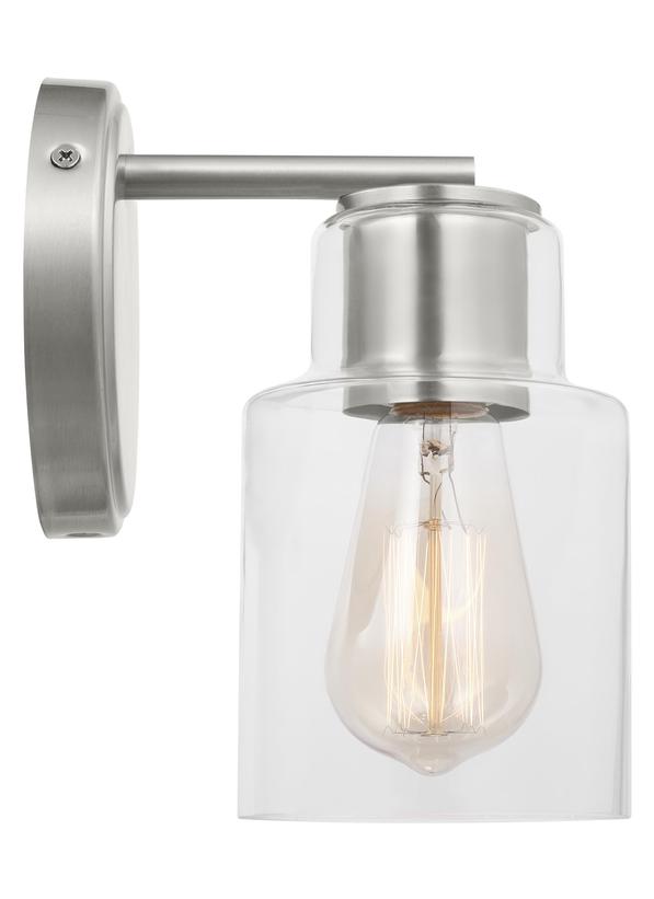 Visual Comfort Studio Drew & Jonathan Sayward Small Sconce in Brushed Steel DJV1001BS