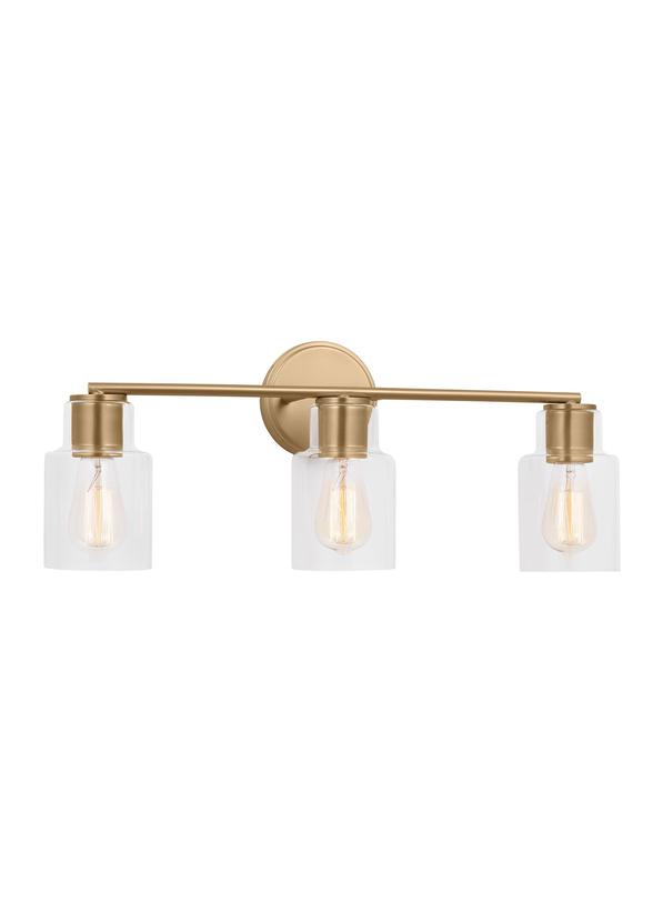 Visual Comfort Studio Drew & Jonathan Sayward 3 - Light Bath in Satin Brass DJV1003SB