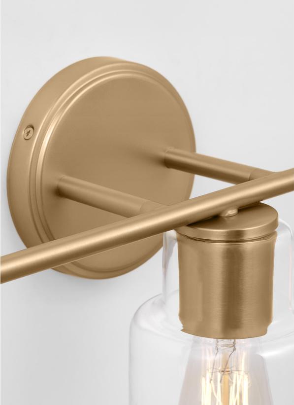 Visual Comfort Studio Drew & Jonathan Sayward 3 - Light Bath in Satin Brass DJV1003SB