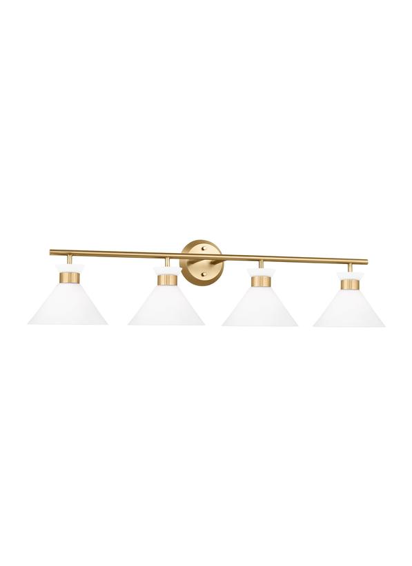 Visual Comfort Studio Drew & Jonathan Belcarra 4 - Light Bath in Satin Brass DJV1014SB