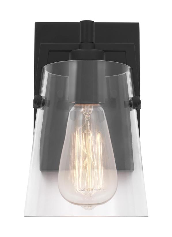 Visual Comfort Studio Drew & Jonathan Crofton Small Sconce in Midnight Black DJV1031MBK