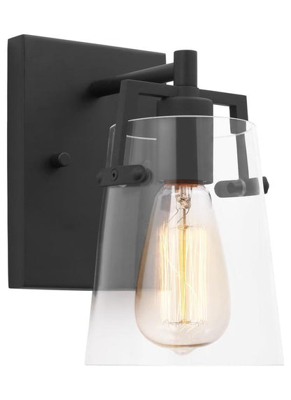 Visual Comfort Studio Drew & Jonathan Crofton Small Sconce in Midnight Black DJV1031MBK